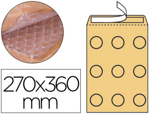 Envelope borbulhas q-connect creme h/5 270x360 mm caixa de 50 unidades , Q-connect , 72794 , 5706003165856
